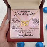 Load image into Gallery viewer, To My Amazing Granddaughter Necklace from Grandma Granddaughter Gift from Grandmother Christmas Birthday Jewelry
