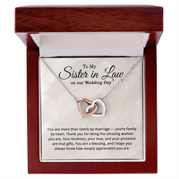 Load image into Gallery viewer, To My Sister in Law on Our Wedding Day - Wedding Day Necklace for Sister in Law
