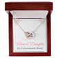 Mother’s Day Necklace from Daughter – Birthday or Christmas Gift for Mom – An Unbreakable Bond Interlocking Heart Pendant