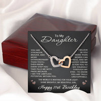 Load image into Gallery viewer, 21st Birthday Gifts from Mom Dad for Daughter - Custom 21st Birthday Necklace Jewelry for Her
