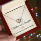 Mom Necklace from Daughter – Mother’s Day, Birthday, or Christmas Gift – A Link Tied by Angel’s Hands Interlocking Hearts Pendant