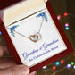Grandma Gifts from Grandson Grandma Grandson Gifts Grandma Necklace An Unbreakable Bond Grandmother Interlocking Heart Pendant