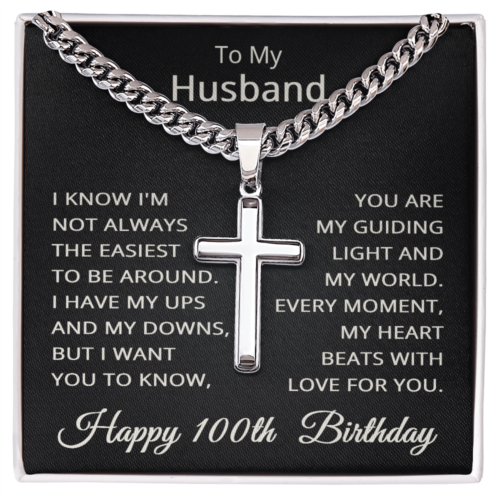 100th Birthday Gifts for Husband Happy 100th Birthday Necklace Jewelry 100 Years Old Birthday Gift