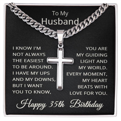 35th Birthday Gifts for Husband Happy 35th Birthday Necklace Jewelry 35 Years Old Birthday Gift