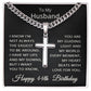 44th Birthday Gifts for Husband Happy 44th Birthday Necklace Jewelry 44 Years Old Birthday Gift