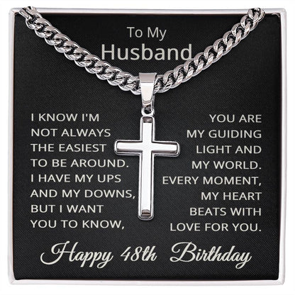 48th Birthday Gifts for Husband Happy 48th Birthday Necklace Jewelry 48 Years Old Birthday Gift