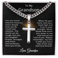 To My Grandson Necklace from Grandpa
