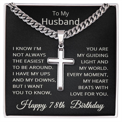 78th Birthday Gifts for Husband Happy 78th Birthday Necklace Jewelry 78 Years Old Birthday Gift