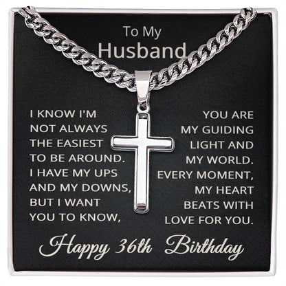 36th Birthday Gifts for Husband Happy 36th Birthday Necklace Jewelry 36 Years Old Birthday Gift