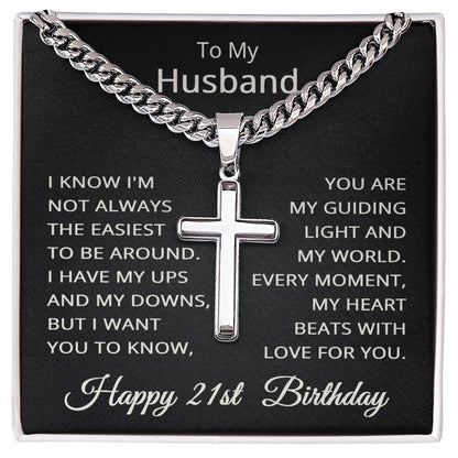 21st Birthday Gifts for Husband Happy 21st Birthday Necklace Jewelry 21 Years Old Birthday Gift