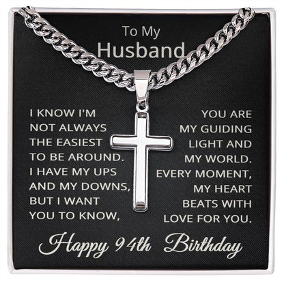 94th Birthday Gifts for Husband Happy 94th Birthday Necklace Jewelry 94 Years Old Birthday Gift