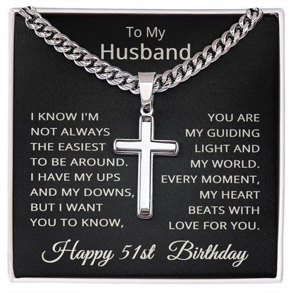 51st Birthday Gifts for Husband Happy 51st Birthday Necklace Jewelry 51 Years Old Birthday Gift