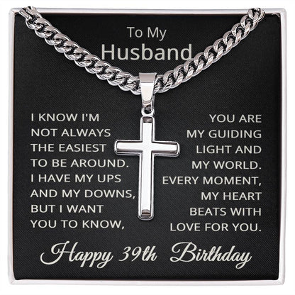 39th Birthday Gifts for Husband Happy 39th Birthday Necklace Jewelry 39 Years Old Birthday Gift