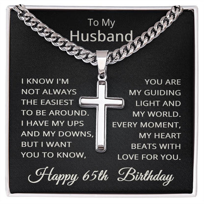 65th Birthday Gifts for Husband Happy 65th Birthday Necklace Jewelry 65 Years Old Birthday Gift