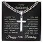 19th Birthday Gifts for Husband Happy 19th Birthday Necklace Jewelry 19 Years Old Birthday Gift