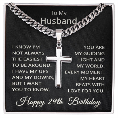 29th Birthday Gifts for Husband Happy 29th Birthday Necklace Jewelry 29 Years Old Birthday Gift