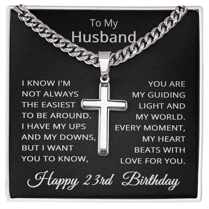 23rd Birthday Gifts for Husband Happy 23rd Birthday Necklace Jewelry 23 Years Old Birthday Gift