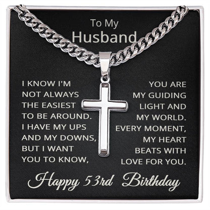 53rd Birthday Gifts for Husband Happy 53rd Birthday Necklace Jewelry 53 Years Old Birthday Gift