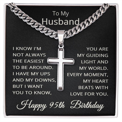 95th Birthday Gifts for Husband Happy 95th Birthday Necklace Jewelry 95 Years Old Birthday Gift