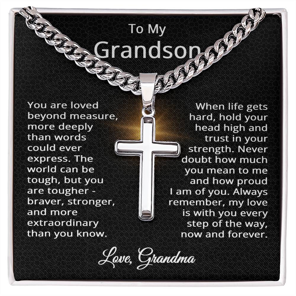 To My Grandson Necklace from Grandma