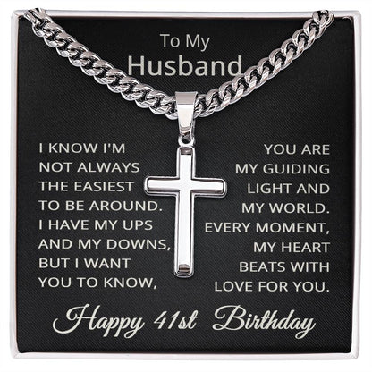 41st Birthday Gifts for Husband Happy 41st Birthday Necklace Jewelry 41 Years Old Birthday Gift