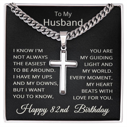 82nd Birthday Gifts for Husband Happy 82nd Birthday Necklace Jewelry 82 Years Old Birthday Gift