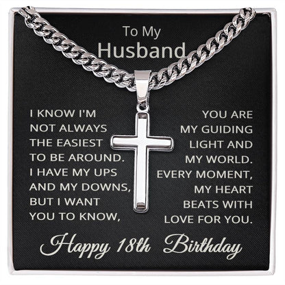 18th Birthday Gifts for Husband Happy 18th Birthday Necklace Jewelry 18 Years Old Birthday Gift