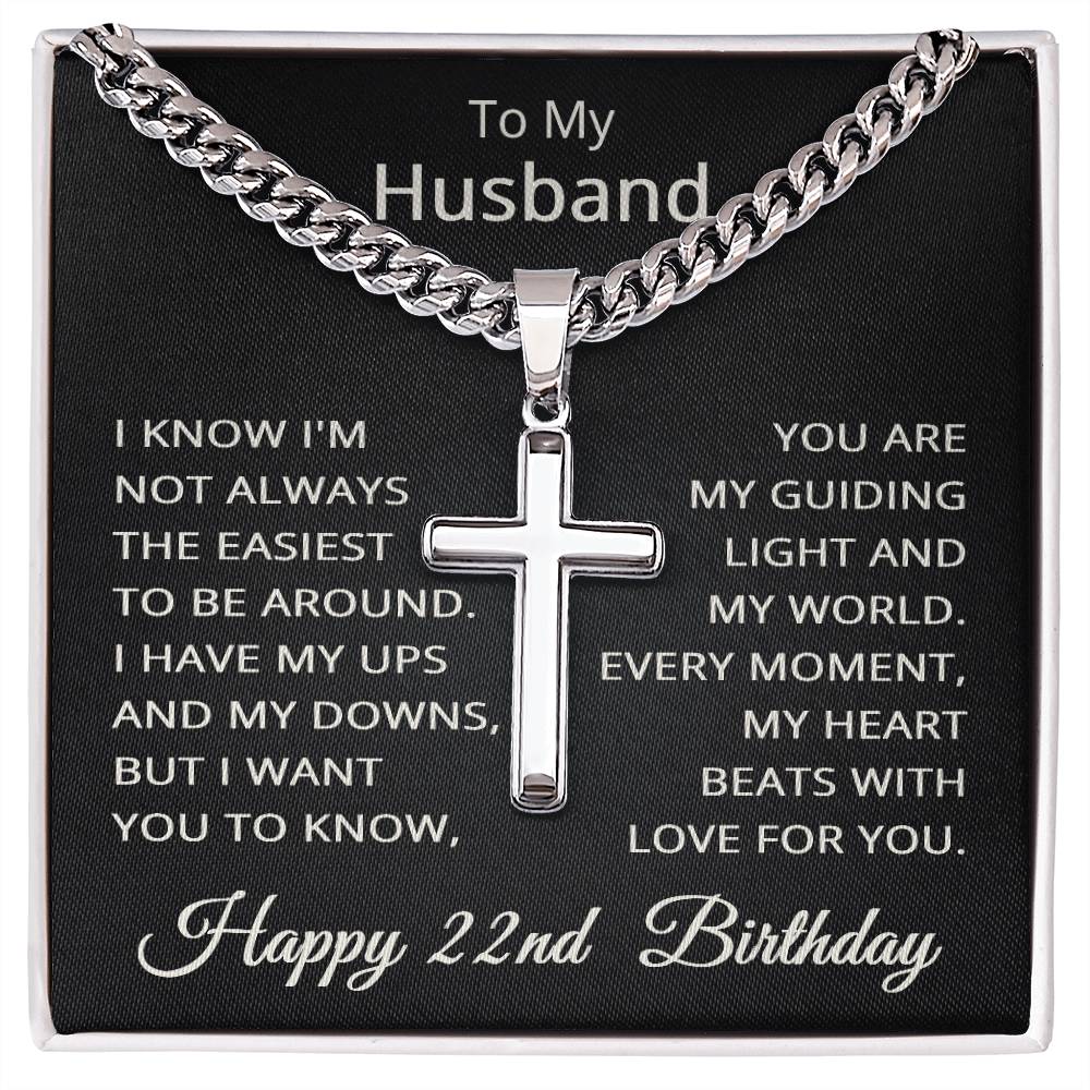 22nd Birthday Gifts for Husband Happy 22nd Birthday Necklace Jewelry 22 Years Old Birthday Gift