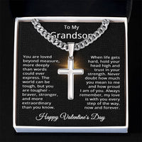 Load image into Gallery viewer, Valentine's Day Necklace for Grandson Happy Valentine's Day Jewelry for Grandson
