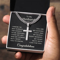 Load image into Gallery viewer, Congratulations Gifts for Husband Graduation Jewelry for Him - Graduate Necklace
