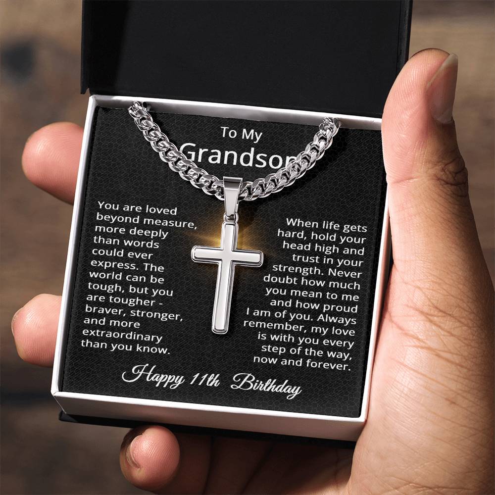 11th Birthday Gifts for Grandson Happy 11th Birthday Necklace Jewelry 11 Years Old Birthday Gift