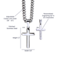 To My Husband Cross Necklace