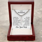 To My Husband Cross Necklace for Men with Cuban Link Chain