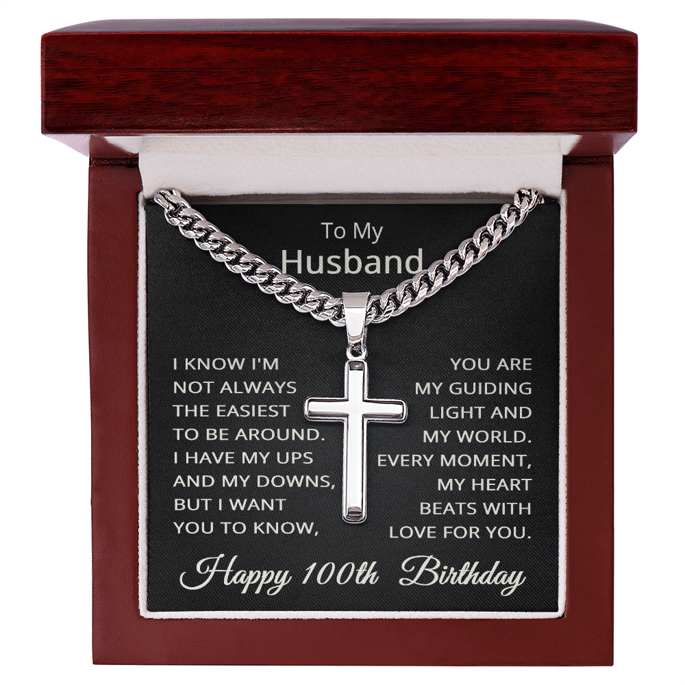 100th Birthday Gifts for Husband Happy 100th Birthday Necklace Jewelry 100 Years Old Birthday Gift
