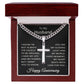 Happy Anniversary Gifts for Husband Happy Anniversary Necklace Jewelry