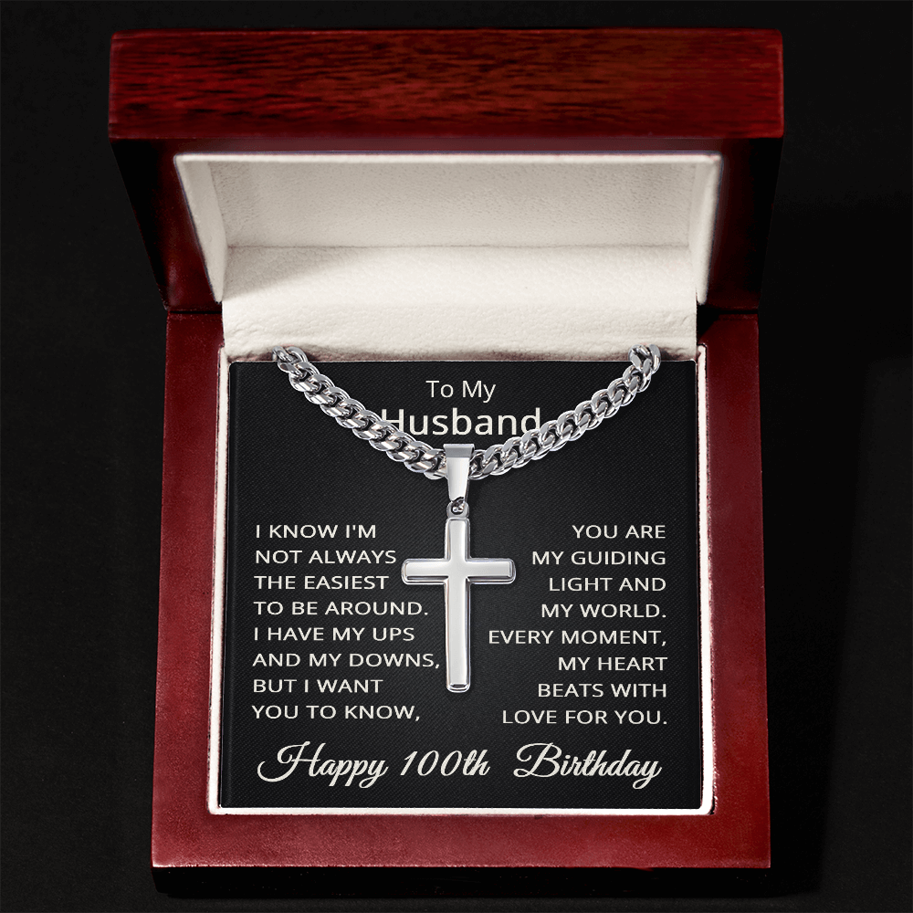 100th Birthday Gifts for Husband Happy 100th Birthday Necklace Jewelry 100 Years Old Birthday Gift