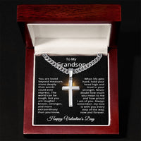 Load image into Gallery viewer, Valentine's Day Necklace for Grandson Happy Valentine's Day Jewelry for Grandson
