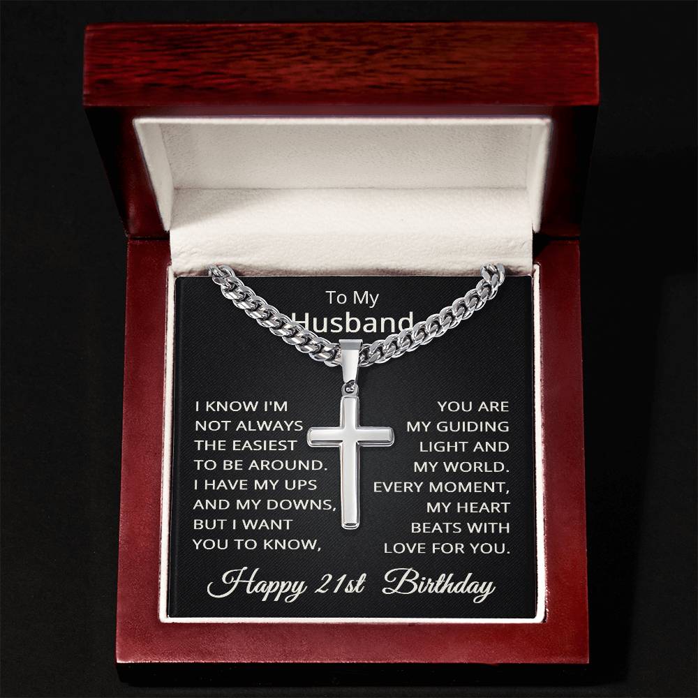 21st Birthday Gifts for Husband Happy 21st Birthday Necklace Jewelry 21 Years Old Birthday Gift
