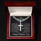 To My Husband Cross Necklace for Men with