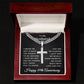 89th Anniversary Necklace for Husband 89 Years Anniversary Jewelry for Him Men Cuban Link Chain with Cross Pendant