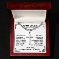 Load image into Gallery viewer, To My Lover Necklace for Men - Valentines Jewelry for Him
