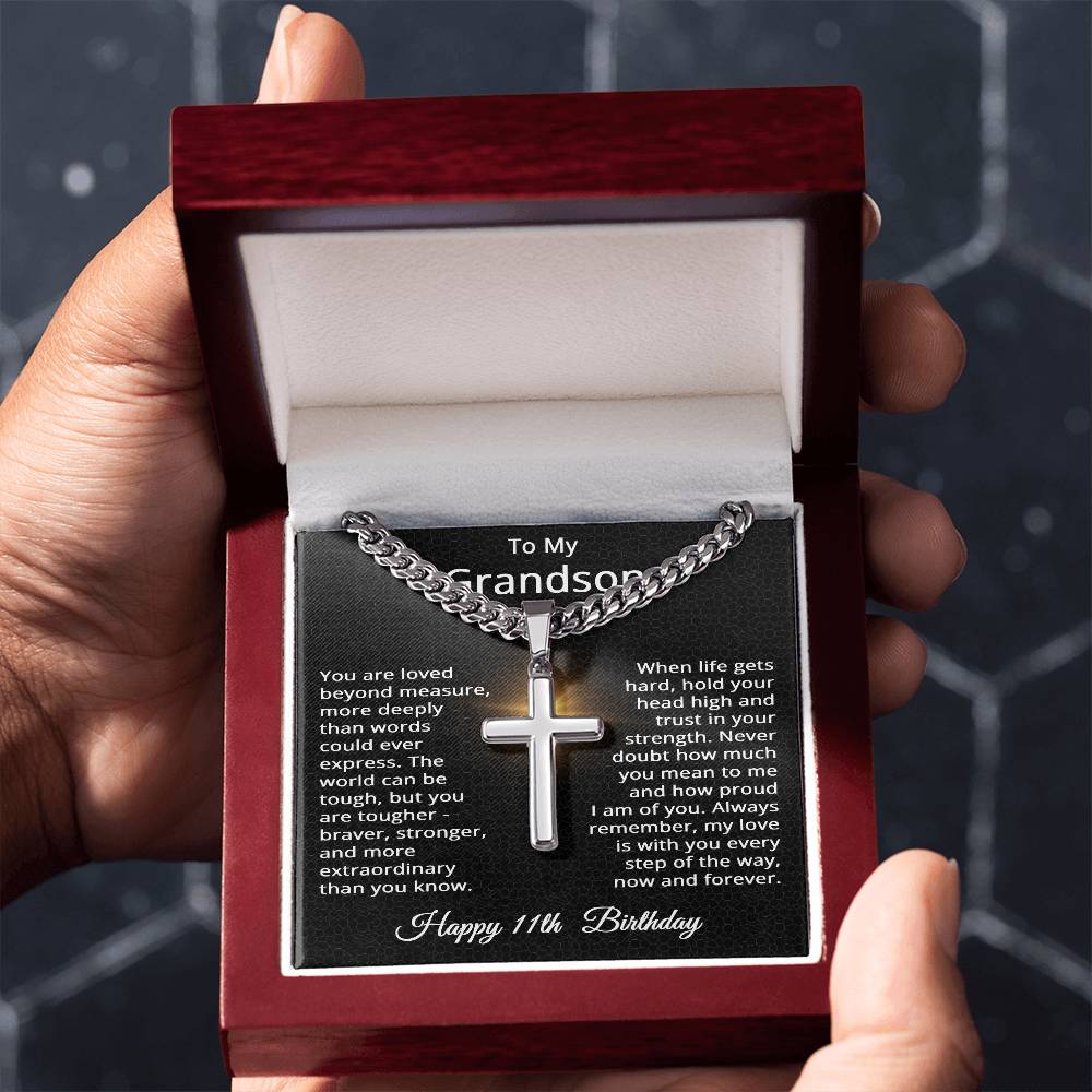 11th Birthday Gifts for Grandson Happy 11th Birthday Necklace Jewelry 11 Years Old Birthday Gift