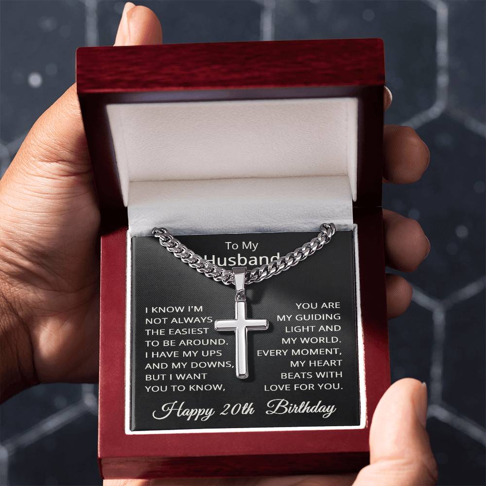20th Birthday Gifts for Husband Happy 20th Birthday Necklace Jewelry 20 Years Old Birthday Gift
