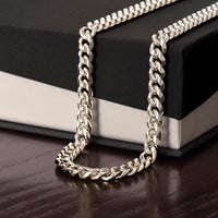 Load image into Gallery viewer, Cuban Link Chain for Men - 14k Gold or Polished Stainless Steel Necklace - Gift for Him Jewelry

