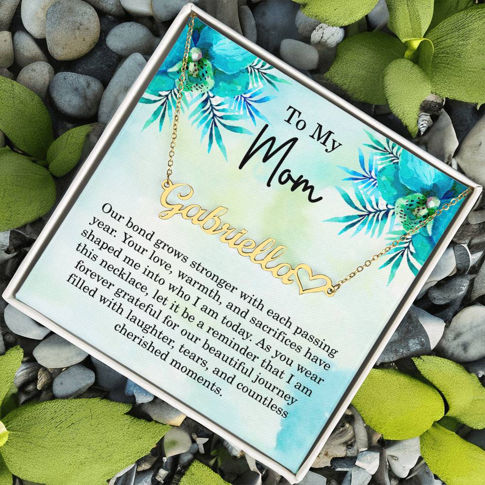 Personalized Gifts for Mom – Custom Mothers Day Necklace - Name Jewelry for Mom