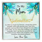 Mom Est 1912 Gift Ideas - Personalized Mothers Day Necklace - Custom Mom Jewelry - To My Mom Necklace from Son