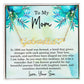 Mom Est 1900 Gift Ideas - Personalized Mothers Day Necklace - Custom Mom Jewelry - To My Mom Necklace from Son