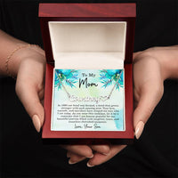Load image into Gallery viewer, Personalized Name Necklace for Mom from Son – Custom Name and Birth Year Heart Necklace, Made in USA
