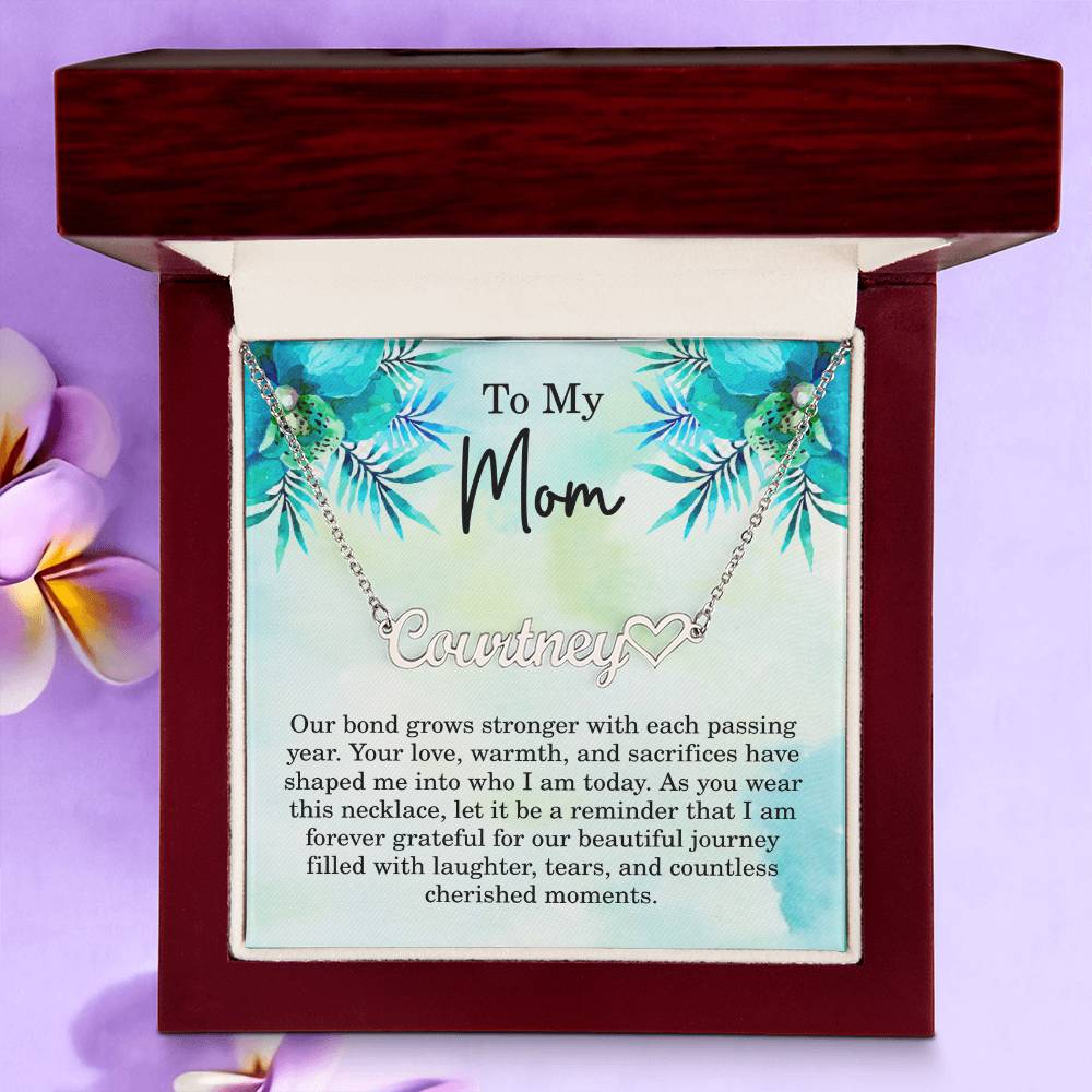 Personalized Gifts for Mom – Custom Mothers Day Necklace - Name Jewelry for Mom