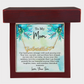 Personalized Necklace for Mom from Son – Custom Mothers Day Necklace - Name Jewelry for Mom